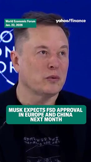 Musk expects FSD approval in Europe and China next month. | Yahoo Finance