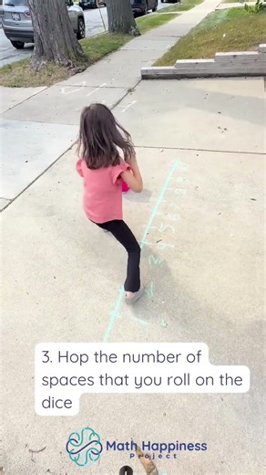 Play this game to get your child moving and thinking about addition!