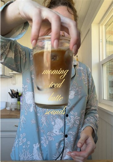 Morning iced latte sounds 🤎 #morningsounds #comfortcreator #icedlatte #morningritual #creatorinsightsearch