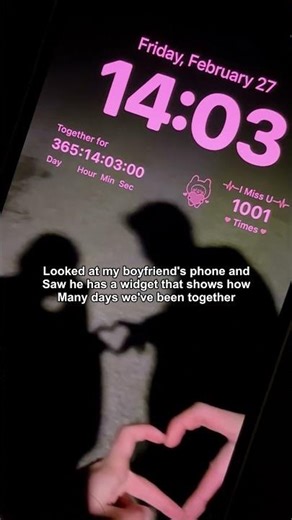 Fortunately I got this little widget to count our loving days❣️🥹