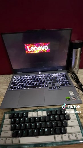 Stylish Lenovo Laptop and Headphones Showcase