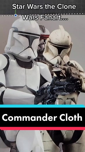 Star Wars the Clone Wars Fanart 🎨 'ARC Trooper Commander Cloth.' #starwars #clonewars #clonetrooper #fanart #CapCut