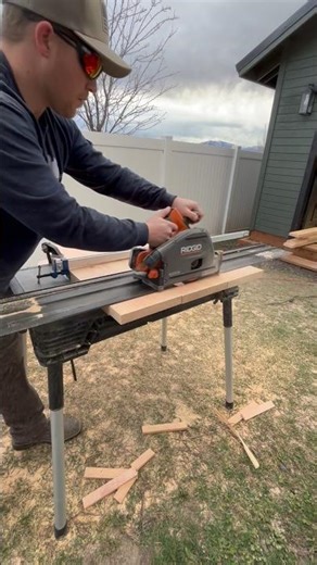 RIDGID Track Saw First Use | Clean, Straight Cuts