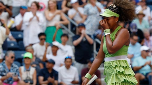 Naomi Osaka breaks down in tears after 1st win in US Open since 2021