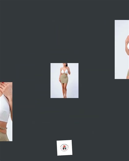 Multi Fabric Bralette Side Cutout With Gold Chain Zipper Closure Back Bodycon Mini Dress