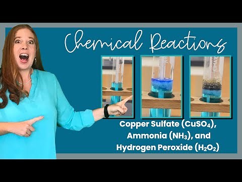 Chemical Reaction Experiment: Copper sulfate, ammonia, and hydrogen peroxide