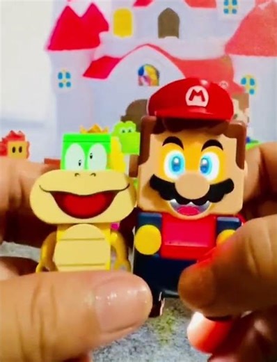 Triple Lego Mario PRESS their botton’s and this is what happened #funny #shorts #trending #asmr B31
