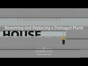 Removing and Replacing a Damaged Plank: How to Install Everlast® Advanced Composite Siding