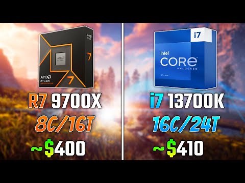 AMD RYZEN 7 9700X vs INTEL i7-13700K | Test in 6 Games