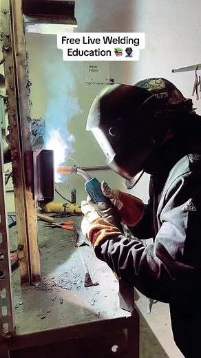Free Live Welding Education 📚👨🏿‍🏭#freeeducation #livewelding #welding #weldingschoollife #weldingclass #weldingtips #weldingstudent #welding101 #fcaw #migwelding #blackwelder #blackyouth #learntoweld #lifeafterlockup #weldinginstructor #yourweldingcoach #savedbywelding #blackfeniks #live2bremembered #growthanddevelopment #weldingschool #hogonuniversity #weldingeducation #littlerockarkansas #education #blackeducator #entrepreneur #weldingandfabrication #fluxcorewelder #fluxcorewelding #smaw #