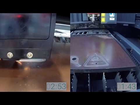 Mitsubishi Laser - 6kw CO2 vs. 6kw Fiber Laser Cutting