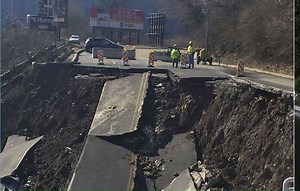 In less than three months, PennDOT and its partners reopened Route 30 to the public after a section of the roadway was closed due to a major landslide. And recently, PennDOT Secretary Leslie S. Richards visited the site to thank the workers and local partners for their hard work in getting the road reopened quickly and safely. Learn more at https://goo.gl/cagHDi. | Pennsylvania Department of Transportation (PennDOT)