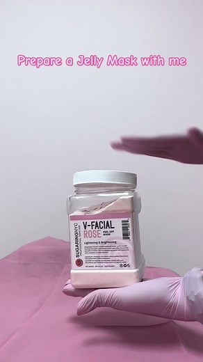 Lets make a Jelly Mask and learn how this one helps my clients on their skincare journey 💕✨ #esthetician #fyp #waxing #skincare #estheticiantiktok #jellymask #rosemask