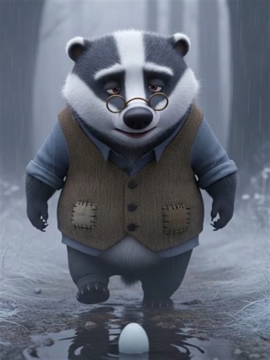 Grumpy Badger Adopts an Abandoned Egg in the Rain 🥶🦆 On a freezing, stormy night, a gruff old badger finds a lonely egg shivering in a puddle. He could walk away… but instead, he gives up his own warmth to protect it. Watch what hatches from his sacrifice. 🥺 Like and subscribe for more emotional animal short films. #shorts #animalstory #animation #duckling #badger #unexpectedfamily #sadstory #wholesome #3danimation #AnimalStoryTales