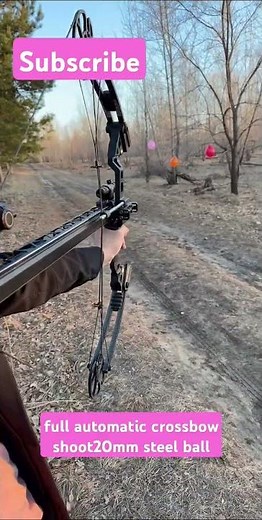 full automatic crossbow shoot20mm steel ball