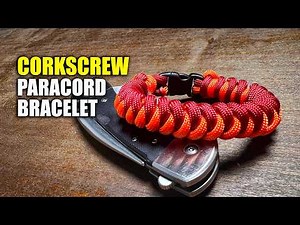 EASY Corkscrew PARACORD BRACELET | Step-by-Step Tutorial for Beginners