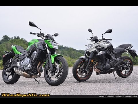 Kawasaki Z650 & ER6N comparison