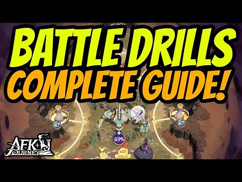 COMPLETE Battle Drills Guide - Strategy, Best Teams, Attack Tips! AFK Journey #afkjourney