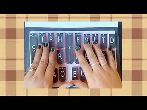 MACHINE SHORTHAND 1: THE PROPER HOME KEY POSITION OF HAND IN MACHINE SHORTHAND