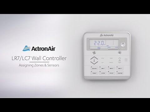 How to program zones on my ActronAir LR7/LC7 Series Controller