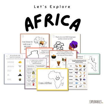 Let's Explore Africa Activity Pack Worksheets About Africa Kids Geography Lesson
