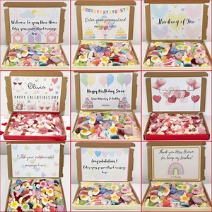 PERSONALISED SWEET BOX for Any Occasion, Pick and Mix Retro Sweets, Letterbox Gift 275gm - Etsy UK
