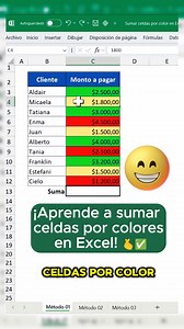 22K views · 487 reactions | ✅Como SUMAR celdas por COLOR en Excel como un PRO  #reelviral #foryou #viralfacebook #empleo #postviral | Aprende Excel desde Cero | Facebook