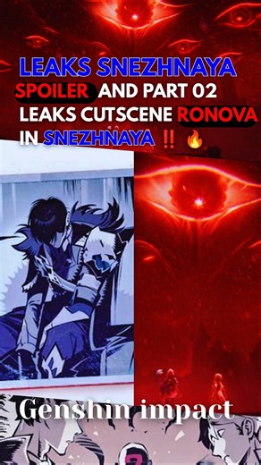 ALL CUTSCENE PART 02 LEAKS RONOVA IN SNEZHNAYA ‼️❄️🥶 #genshinimpact #snezhnaya #genshinleaks