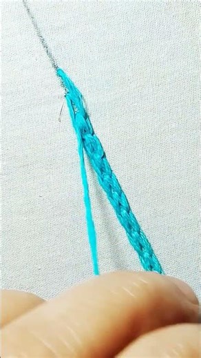 Simple borderline stitches /#shorts #youtubeshorts #viral #embroidery #sewing