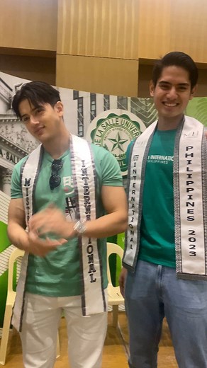 Mister International Philippines 2023 Winners with reigning Mister International 2022 Lukanand Kshetrimayum during charity gift giving at De La Salle University Manila. | Pageant Trend Philippines