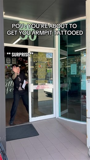 South West Tattoostudio on Instagram: "Those sensitive spots make you wanna scram 🤣🤣 Kudos to all the tough guys and gals who let our artists go hard!! #tat #tattoo #armpittattoo #blackwork #blackworktattoos #painful #meme #relatable #bunbury #local #southwesttattooers #southwest"