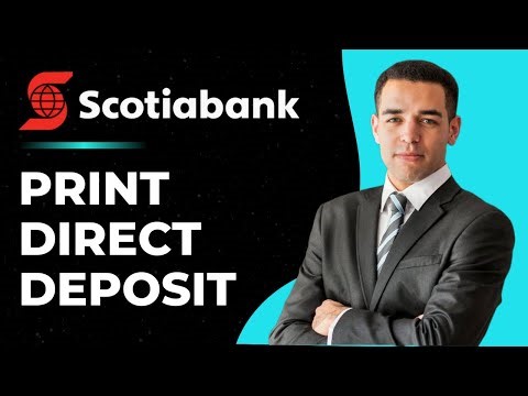 Print Direct Deposit or Payroll Form from Scotia Bank App
