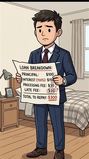 “Borrow $100… Pay Back $300? (Loan App Truth)” #instantloan #finance