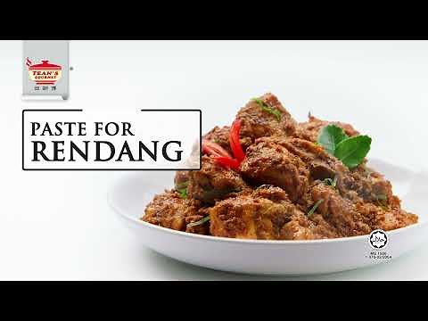 Tean's Gourmet Paste For Rendang (Meat) Cooking Instructions