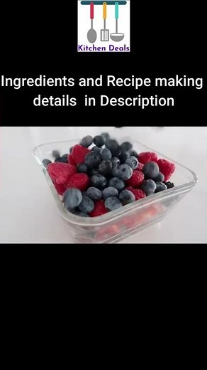 How to Make Fresh Berry Fruit Salad at Home | Easy Summer Side Dish Recipe # Shorts