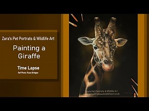 Giraffe Painting in Acrylics | Time Lapse
