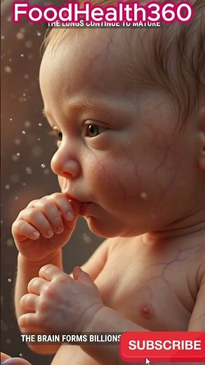 Ready Soon! 32 Weeks Pregnant in 3D | The Baby Is Almost Ready for Birth Inside the Womb #shorts
