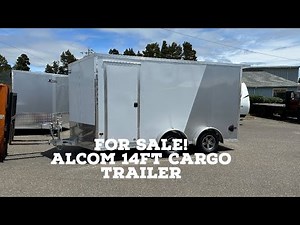 (SOLD) 7.5X14' Alcom Xpress UTV Aluminum Enclosed trailer