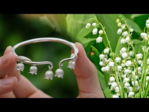 Making a Silver Lily of the Valley Bracelet - Handmade Process Revealed| 制作银铃兰手链 - 手工制作过程揭晓