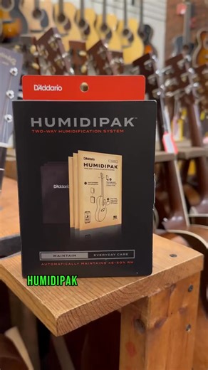 Give your guitar the love and care it deserves this Winter with our Humidipak Humidification System! It automatically maintains the optimal 45%-50% relative humidity level within your instrument case, eliminating the guesswork and potential mess related to refilling a humidifier. Get yours today at the 🔗 here! ddar.io/humidi_pak 🎥: @elderlyinstruments | D'Addario and Co.