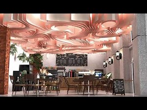 Wave fabric ceiling by SDCEILINGS