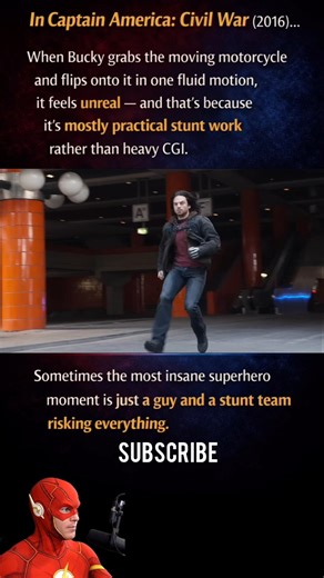 How Bucky's Iconic Motorcycle Scene Felt SO REAL #avengers #shorts