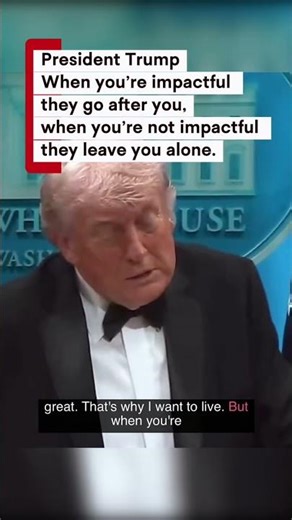 President Trump's Take: Impactful vs. Left Alone. #viral #trump