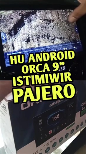 HEAD UNIT ANDROID LAYAR 9INCH PAJERO MERK ORCA CAMERA ATRET HD harga mumer istimiwir di T2 CAR AUDIO SURABAYA yuk yg mau upgrade gass istimiwir😊✌✌✌ #androidpajero #orca #t2caraudiosurabaya #audiomobilsurabaya