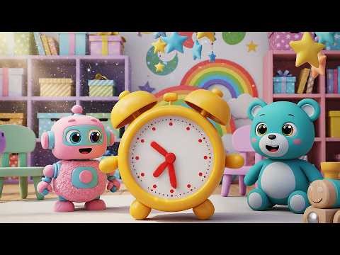 Six Little Toy Clocks Tick Tock Tick | ⏰ Telling Time Song & Counting Nursery Rhymes