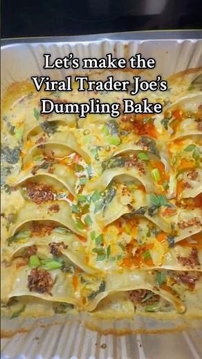 Viral Trader Joe’s Dumpling Bake! Delicious and so easy to make! Full recipe in the description!