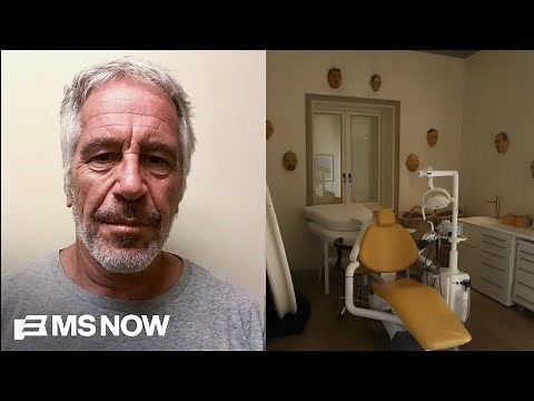 Brand new Epstein Island photos show dental chair surrounded by creepy masks