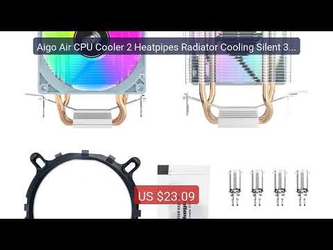 Aigo Air CPU Cooler 2 Heatpipes Radiator Cooling Silent 3PI... — Top Pick 2026 | Unbeatable Price!