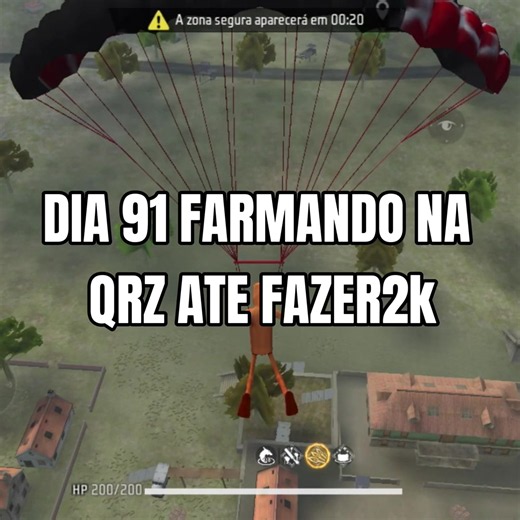Dia 91 | Farmando na QRZ até fazer 2k. 🐉 #freefire #fy #foryou #viral