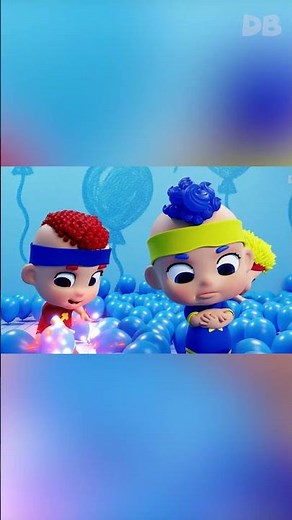 Pop the Balloons with Baby DB | D Billions #shorts #db